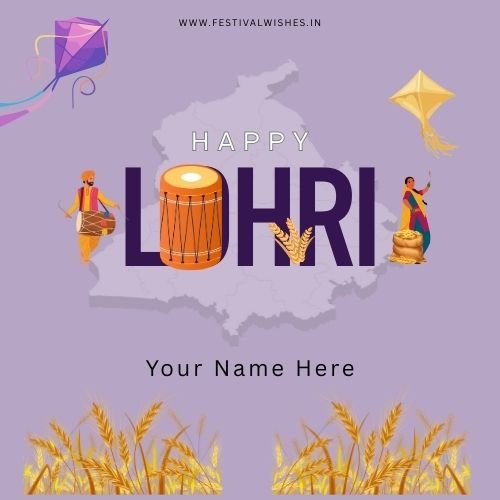 Happy Lohri Wishes Card – Create Personalized Greetings