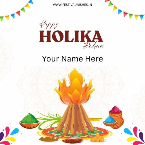 Happy Holika Dahan Online Wish – Create Festive Card