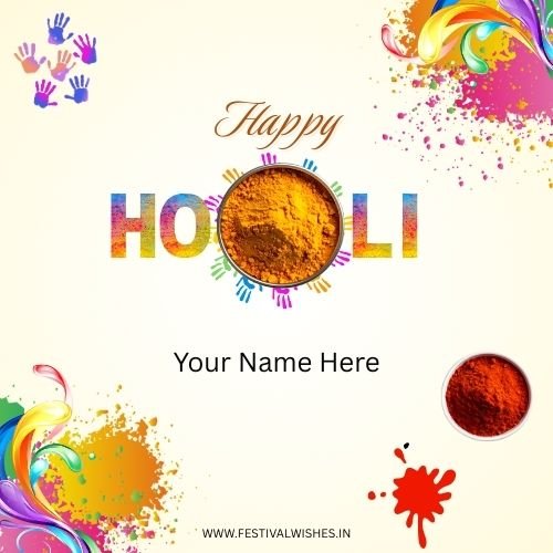 Holi Wishes with Photo – Create Colorful Greeting Card
