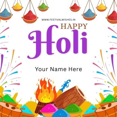 Happy Holi Card Online – Create & Share Instantly